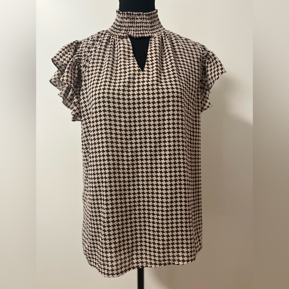 Black and White Checkered Top